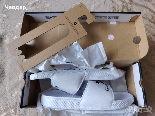 Мъжки чехли CONVERSE - размер 45/29 см., снимка 5 - Мъжки чехли - 54941711
