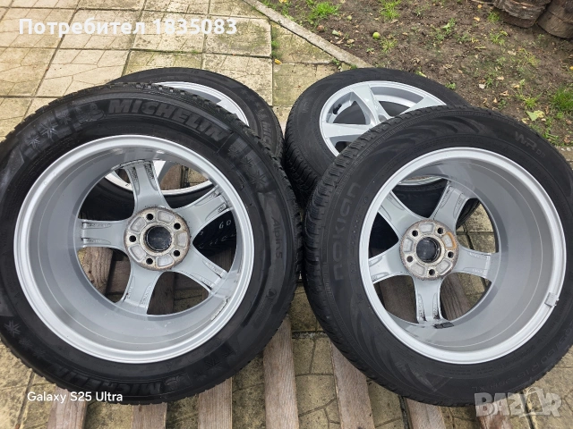 Лети джанти 16ки 5х108 Volvo + зимни гуми 205/60/16, снимка 8 - Гуми и джанти - 54821600