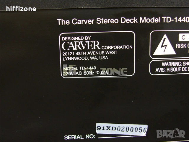 Комплект Carver hr-732 / td-1440, снимка 11 - Аудиосистеми - 54898652