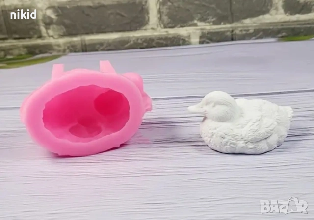 3d Пате силиконов молд форма фондан шоколад гипс свещ сапун декор, снимка 4 - Форми - 54705955