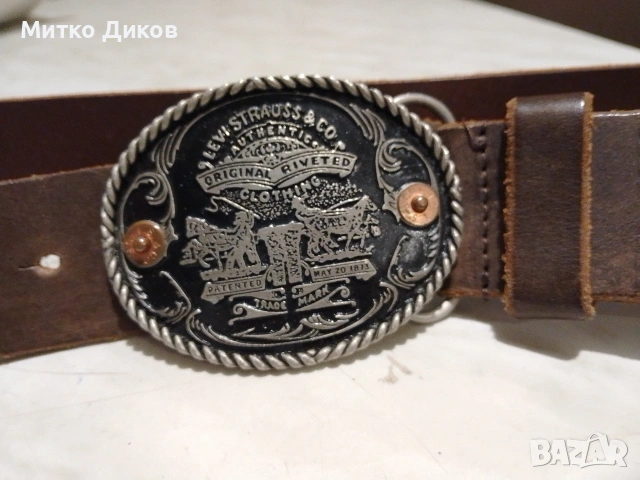 Levi's Levi Strauss оригинален американски колан 99см ширина 40 мм и дебелина 5мм вечен като нов, снимка 2 - Колани - 49227192