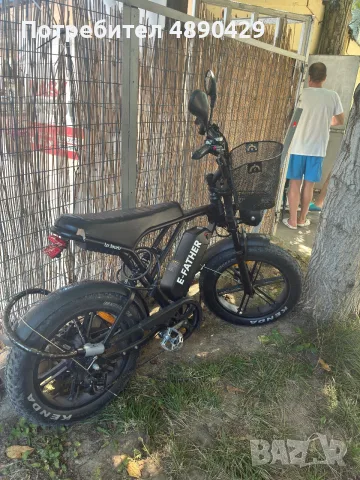 Електрически велосипед E-Father Fat Bike – пробег до 50 км, снимка 2 - Велосипеди - 55337563