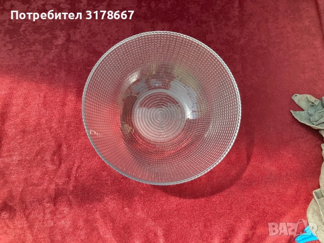 Стъклена купа- 24см, снимка 3 - Прибори за хранене, готвене и сервиране - 54538488
