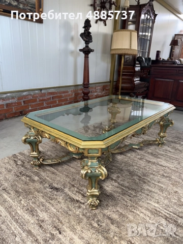 Елегантна холна маса в стил Louis XV / Rococo revival 
, снимка 9 - Маси - 55282029