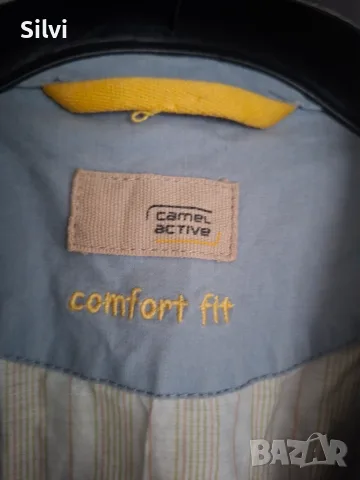 Спортно-елегантно мъжко сако Camel Active (Comfort Fit) – Светлосиньо / Размер L, снимка 2 - Сака - 55330822