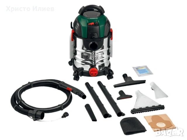 Прахосмукачка за Сухо и Мокро Почистване PARKSIDE 1600W 20L , снимка 2 - Прахосмукачки - 54500912