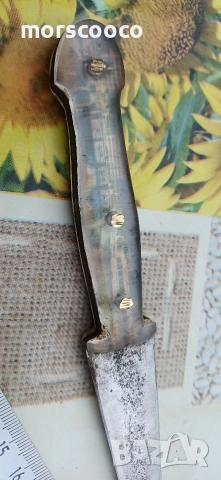 Стар кован български нож - кама , снимка 3 - Ножове - 54094981