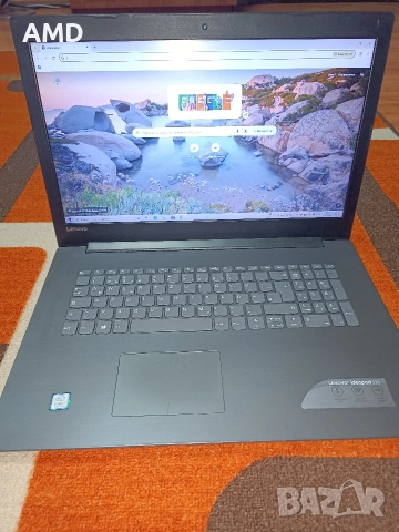 Лаптоп голям 17.3 HD Lenovo Ideapad 320-Intel i3 7th gen/8GB DDR4/1000GB HDD, снимка 2 - Лаптопи за работа - 54383882