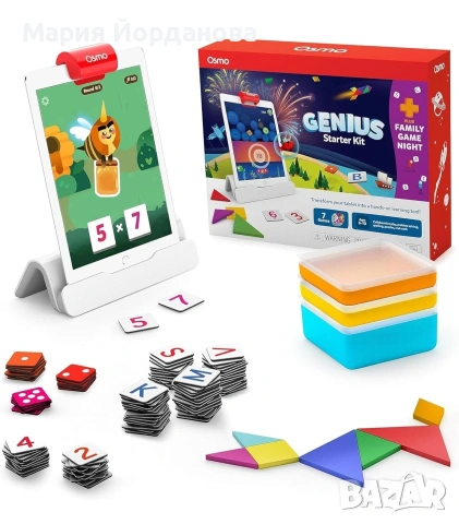 образователният комплект Osmo Genius Starter Kit за iPad, предназначен за деца 6 и 10 год