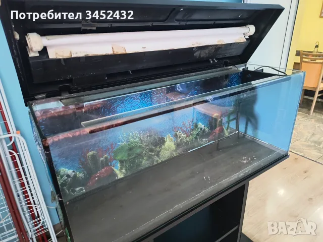 Аквариум с поставка , снимка 3 - Аквариуми - 55430304