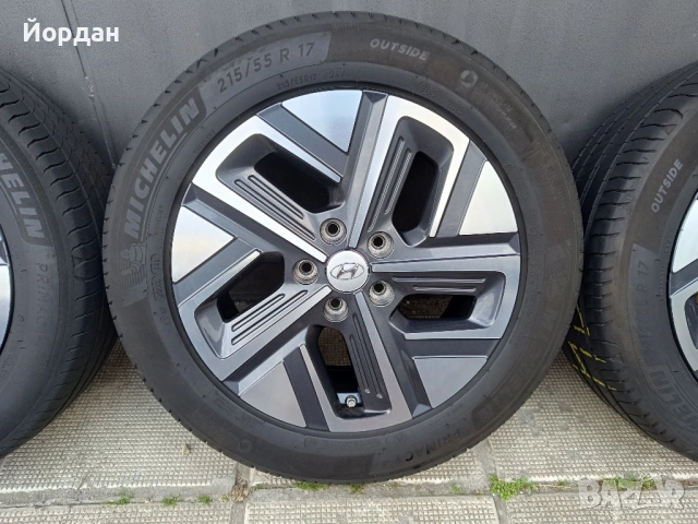 ОРИГИНАЛНИ джанти с гуми 17 ' цола 215 55 5x114,3 HYUNDAI KONA / Хюндай Кона + датчици, снимка 11 - Гуми и джанти - 54783242