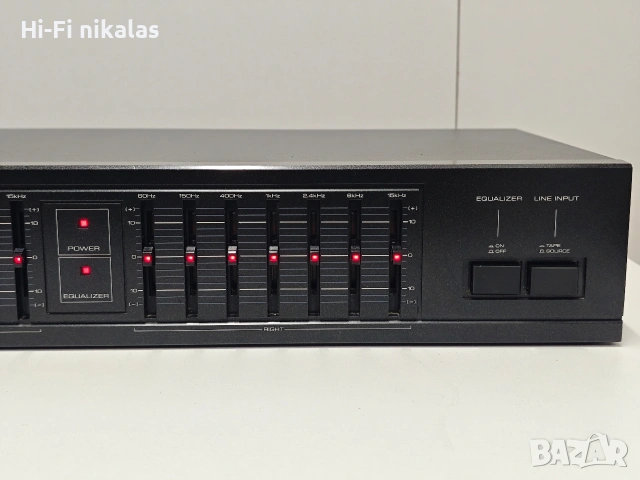 EQ стерео графичен еквалайзер KENWOOD GE-46, снимка 3 - Ресийвъри, усилватели, смесителни пултове - 54039868