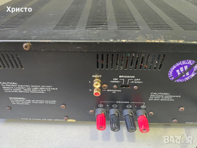 🔊🔉 Renkforce HVA-9080 🔉🔊 Power Amp, снимка 7 - Ресийвъри, усилватели, смесителни пултове - 54975701