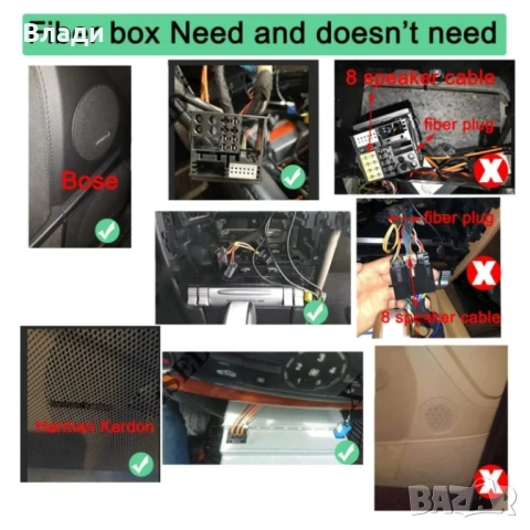 Оптичен декодер Fiber Adapter w212 w220 W209 E S C CLS CL, Porsche 911 boxster За BMW E9X  и AUDi, снимка 3 - Аксесоари и консумативи - 54307022