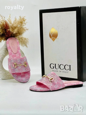 Gucci Нови Дамски Чехли Различни Цветове Гучи , снимка 9 - Чехли - 55152592