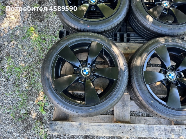 4бр.Алуминиеви джанти 17цола 5x120+НОВИ ГУМИ DOT4924 за BMW E60/E63/E65, снимка 5 - Гуми и джанти - 54933618