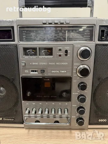 🔊Ретро масивен радиокасетофон Boombox Universum Senator 8800 - (SANYO) - Профилактиран🔊, снимка 3 - Радиокасетофони, транзистори - 55675068