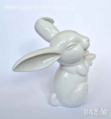 ROSENTHAL - Немски порцелан статуетка порцеланова на смеещ се заек фигура , снимка 9 - Други ценни предмети - 54917526