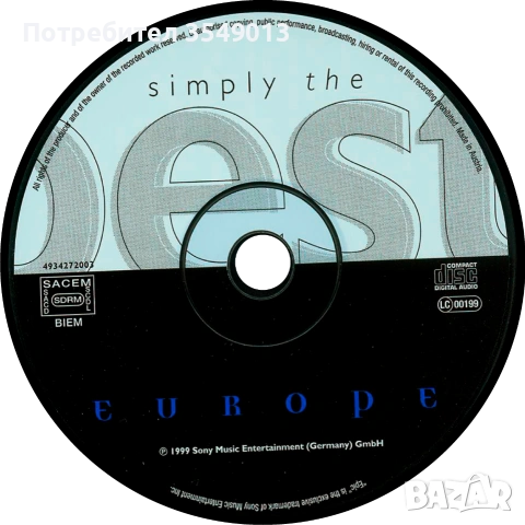 CD / ЦД компакт диск - Europe – Rock The Night-The Very Best Of Europe - 2004 [2 CD], снимка 15 - CD дискове - 54873535