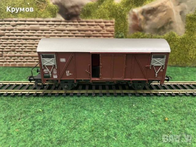 Вагон товарен 2-осен Роко HO 1:87 влак ЖП модел кутия, снимка 2 - Колекции - 54009929