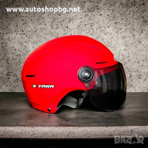Каска за мотор-черна/червена/сива, снимка 6 - Аксесоари и консумативи - 53983156