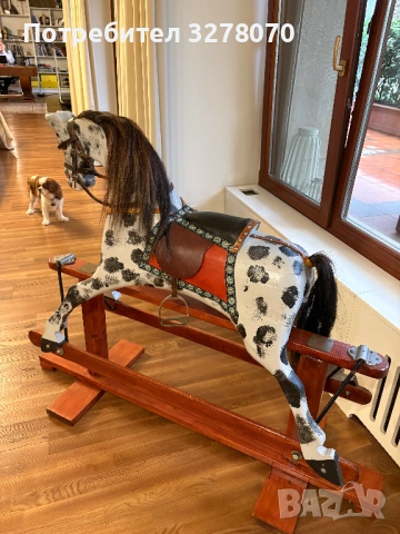 античен люлеещ се кон, снимка 3 - Антикварни и старинни предмети - 54078932