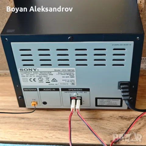 Sony CMT-SBT20 — Микро Аудиосистема с Bluetooth & NFC + оригинално дистанционно , снимка 3 - Аудиосистеми - 55415130