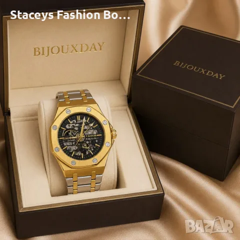 Мъжки механичен часовник T-GOER Royal Oak Gold Steel