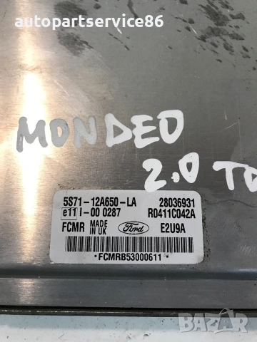 Електронен блок за управление (ECU) за Ford Mondeo 2.0 TDCi (2004) 5S71-12A650-LA R0411C042A, снимка 3 - Части - 55100183