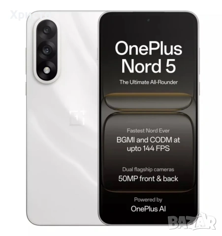 НОВ!!! OnePlus Nord 5, 12GB RAM, 512GB, 5G, Marble Sands