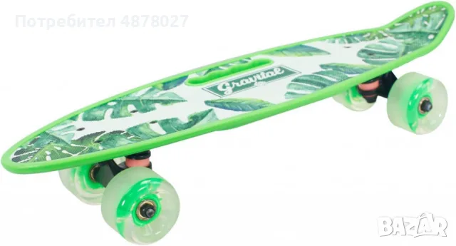 Портативен пени борд Action One ABEC-7,PU,Алуминий, Светещи гуми, снимка 4 - Скейтборд, ховърборд, уейвборд - 55564753
