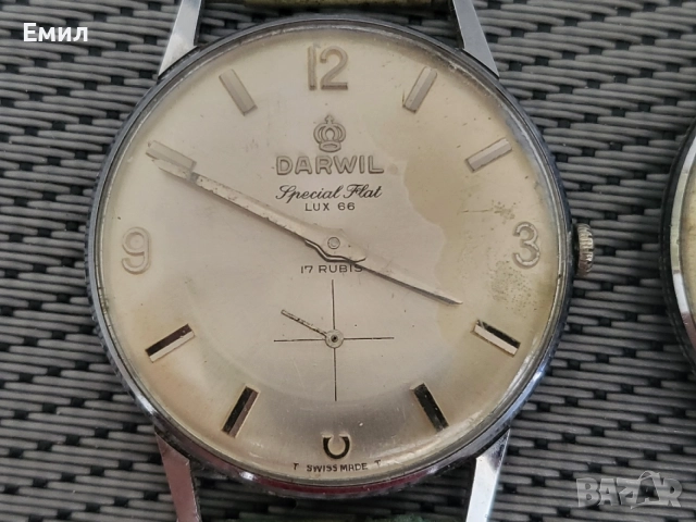 Лот часовници DARWIL SPECIAL FLAT LUX 66, снимка 2 - Колекции - 55070380