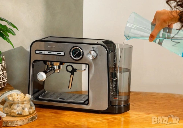 еспресо машина Cecotec Power Espresso 20 Square Pro, която работи с мощност 1450 W и налягане от 20 , снимка 8 - Кафемашини - 55044381