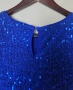 Синя блуза с пайети Floyd, снимка 6