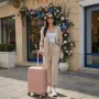 Куфар за ръчен багаж 55x40x23 PP 88001 – твърд куфар с 4 колела и TSA заключване , снимка 2