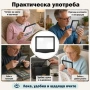 Голяма правоъгълна лупа за четене с LED осветление 5х увеличение USB зареждане цяла страница, снимка 6