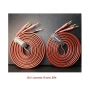 2 X 4m HiFi OFC Audio Speaker Cables Gold-Plated Banana Plugs 2x2.5mm, снимка 5