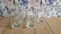 Комплект от 5 бр. ретро стъклени чаши за вода / уиски, снимка 1