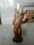 Стара Руска Порцеланова Статуетка, Фигура Лисица, снимка 1