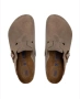 Сандали сабо чехли - Birkenstock Boston Taupe с мека стелка  номер 39 , снимка 1
