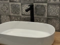 INFINITY Мивка върху плот, 55*36*12см, White, Бял гланц, снимка 1