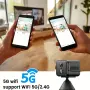 Мини WiFi Скрита Камера 4K 3MP с Батерия 2800mAh и AI Детекция (Dual Band 2.4/5GHz)  , снимка 6