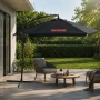 Градински чадър Boxer BX-3295 – Бял и Черен, водоотблъскващ, стабилен и устойчив, снимка 4