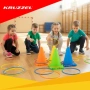 Игра Kruzzel 3в1 "Хвърляне към цел", интерактивна, топки, рингове, конуси, снимка 1