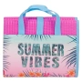 Плажна постелка - чанта тройна розово светло синьо Summer Vibe_1191752, снимка 2