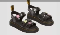 детски сандали Dr. Martens Junior Klaire Coated Glitter Velcro номер 34, снимка 1