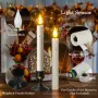 PChero LED конусовидни свещи със сензор от здрач до зори, 10 бр. безпламъчни с батерии, снимка 5
