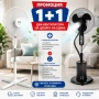 Промо 1+1 Вентилатори –Вентилатор на стойка 16'' Perfect 40W, бяло-Вентилатор Voltz OV51760K16M, 16", снимка 1