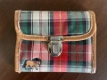 Портмоне, ретро тартан с конче, снимка 1