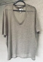 Макси ленена тениска H&M XXL с V-образно деколте, снимка 1